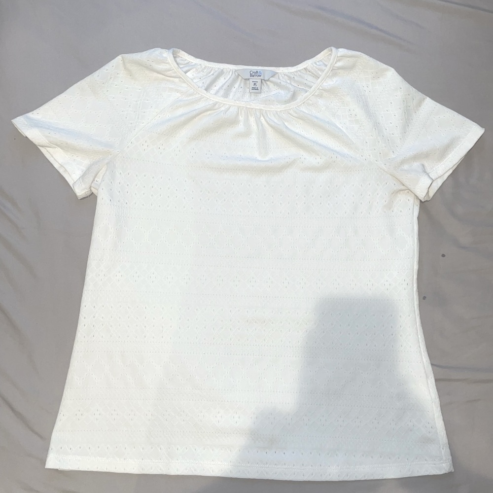 White patterned blouse